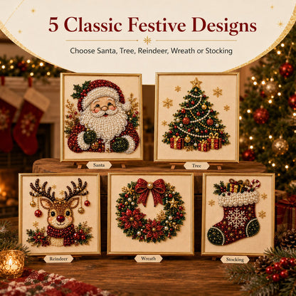 🔥LAST DAY 50% OFF ✨DIY Christmas Pearl Diamond Painting Kit