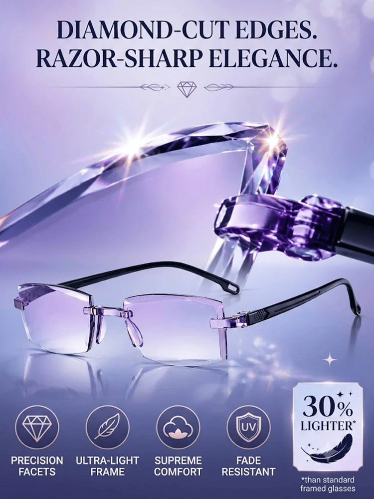 🔥LAST DAY 70% OFF ✨[Regain Your Youthful Vision] Smart Zoom Diamond-Cut Reading Glasses