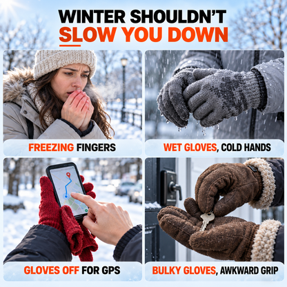 ❄️ 🔥LAST DAY 50% OFF ✨Thermal Winter Gloves for Men & Women – Windproof, Touchscreen & Non-Slip Grip for Cycling and Outdoor Activities
