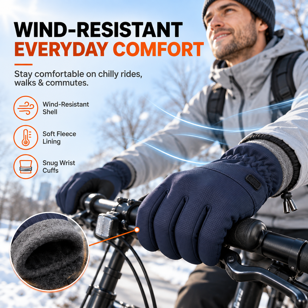 ❄️ 🔥LAST DAY 50% OFF ✨Thermal Winter Gloves for Men & Women – Windproof, Touchscreen & Non-Slip Grip for Cycling and Outdoor Activities