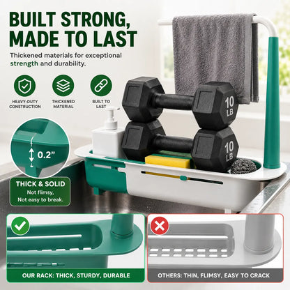 🔥LAST DAY 50% OFF ✨ Updated Telescopic Sink Storage Rack