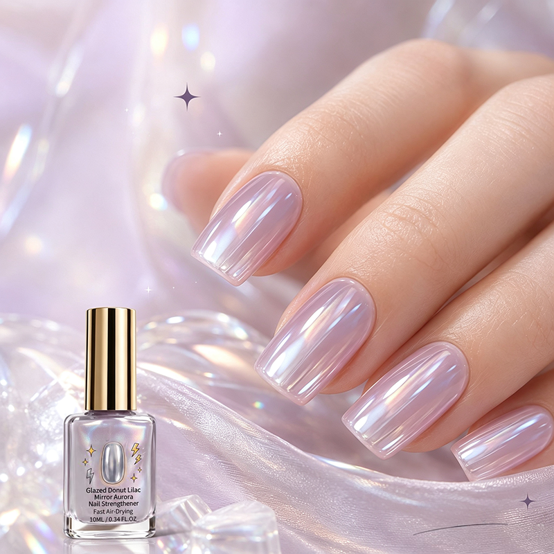 🔥LAST DAY 50% OFF ✨Lilac Glossy Mirror Nail Strengthener