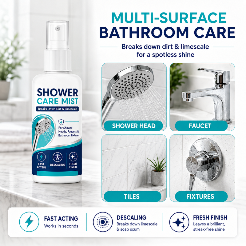 🔥LAST DAY 50% OFF ✨ Shower Limescale Remover Spray – Tackle Hard Water Buildup