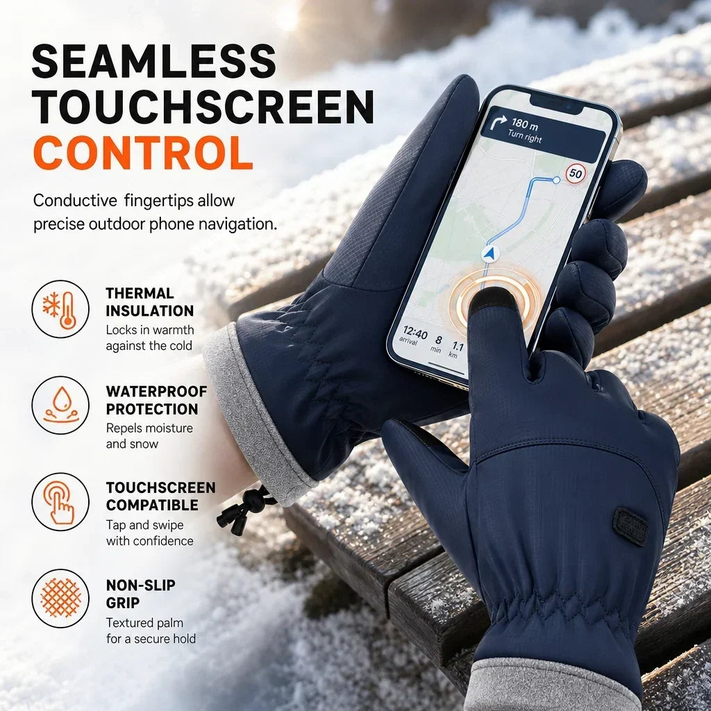 ❄️ 🔥LAST DAY 50% OFF ✨Thermal Winter Gloves for Men & Women – Windproof, Touchscreen & Non-Slip Grip for Cycling and Outdoor Activities