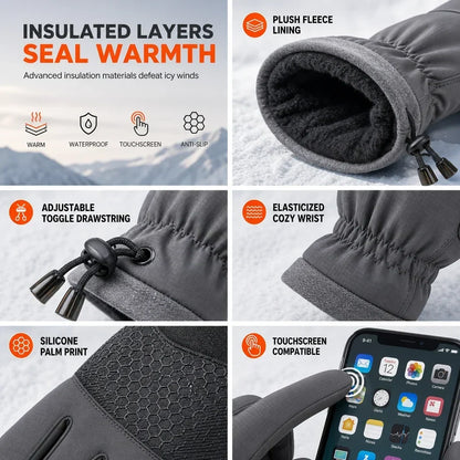 ❄️ 🔥LAST DAY 50% OFF ✨Thermal Winter Gloves for Men & Women – Windproof, Touchscreen & Non-Slip Grip for Cycling and Outdoor Activities